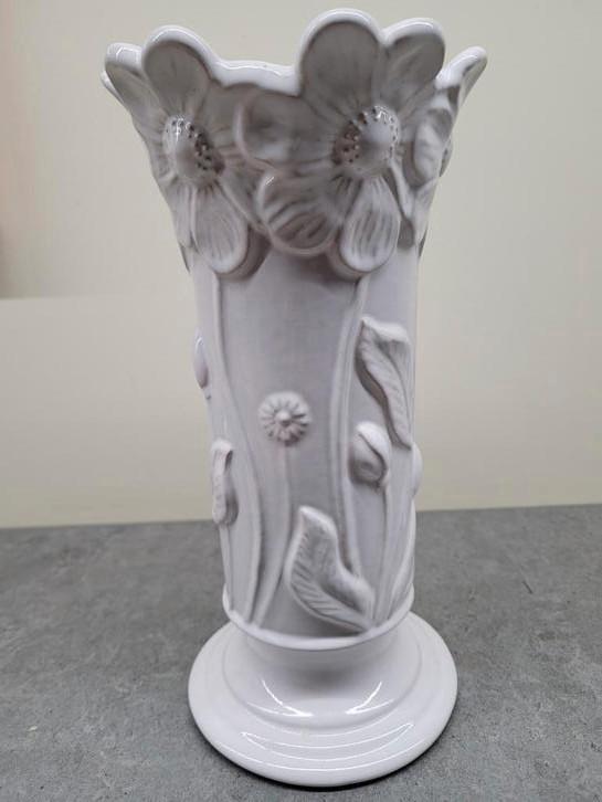 Vintage wit keramiek vaas "Scheurich/Germany", Antiek en Kunst, Antiek | Keramiek en Aardewerk, Ophalen of Verzenden