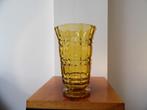 Art Deco Franse relief Vaas, Amber, Ophalen of Verzenden