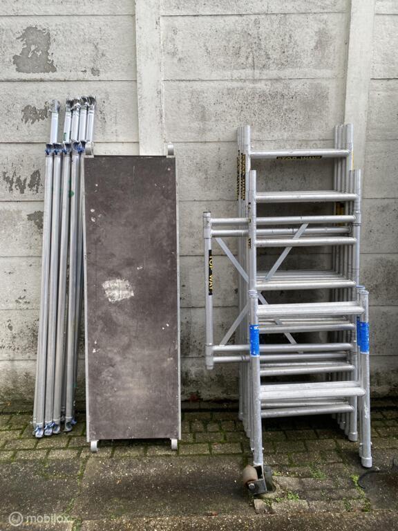 ASC rolsteiger 75x190x8m werkhoogte, Doe-het-zelf en Verbouw, Steigers, Gebruikt, Ophalen of Verzenden