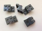 Lego 5 gevormde stenen 3x2x1 1/3 donker grijs, Ophalen of Verzenden, Nieuw, Losse stenen, Lego