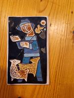 Vintage Keramiek Tegel - Herder met Schapen, Ophalen of Verzenden, Overige typen