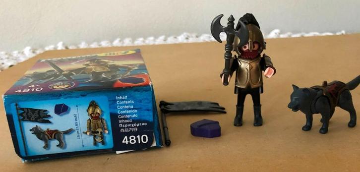Playmobil 4810 Wolvenridder met Bijl, Kinderen en Baby's, Speelgoed | Playmobil, Zo goed als nieuw, Complete set, Ophalen of Verzenden