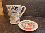 Blond Amsterdam Hot Chocolat mok met schoteltje blauw, Blond Amsterdam, Nieuw, Ophalen of Verzenden, Kop(pen) en/of Schotel(s)