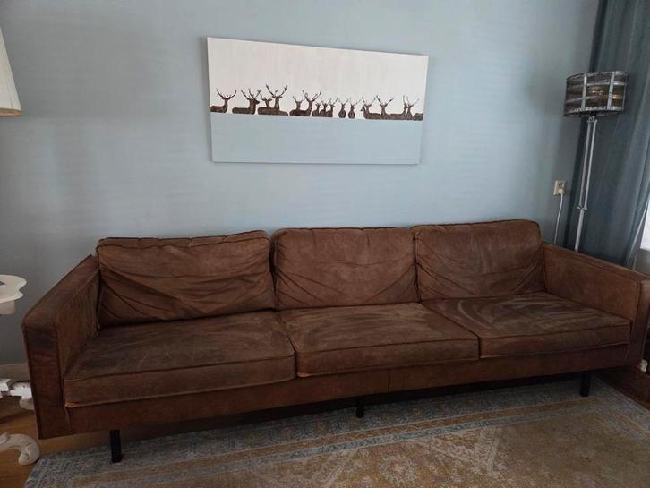 BePureHome Rodeo bank, Huis en Inrichting, Banken | Bankstellen, Gebruikt, Rechte bank, Vierpersoons of meer, 250 tot 300 cm, Minder dan 75 cm