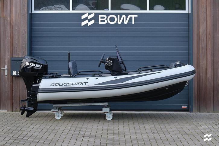 AQUASPIRIT S370 | Suzuki 40pk | D-Tubes | Aluminium RIB, Watersport en Boten, Rubberboten, Nieuw, Overige merken, Minder dan 70 pk