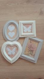 4 lieve brocante lijstjes aan elkaar vast, Onbekend, Ophalen of Verzenden, Zo goed als nieuw, Onbekend