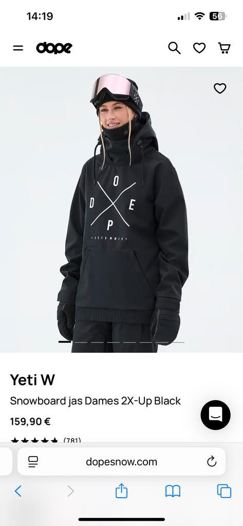 Dope Snow Dames Ski Set, Kleding | Dames, Wintersportkleding, Zo goed als nieuw, Overige typen, Ophalen of Verzenden