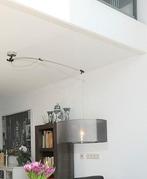Moderne Hanglamp met zwarte kap, Huis en Inrichting, Lampen | Hanglampen, Ophalen, Zo goed als nieuw, Metaal, Modern