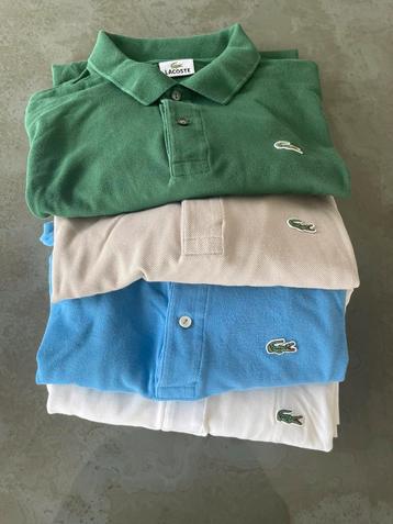 4x Originele Lacoste polo’s maat 7, xl beschikbaar voor biedingen
