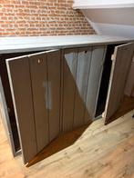 Mooie kledingkast van steigerhout, Huis en Inrichting, Kasten | Kledingkasten, Ophalen, 100 tot 150 cm, 150 tot 200 cm, Met hangruimte