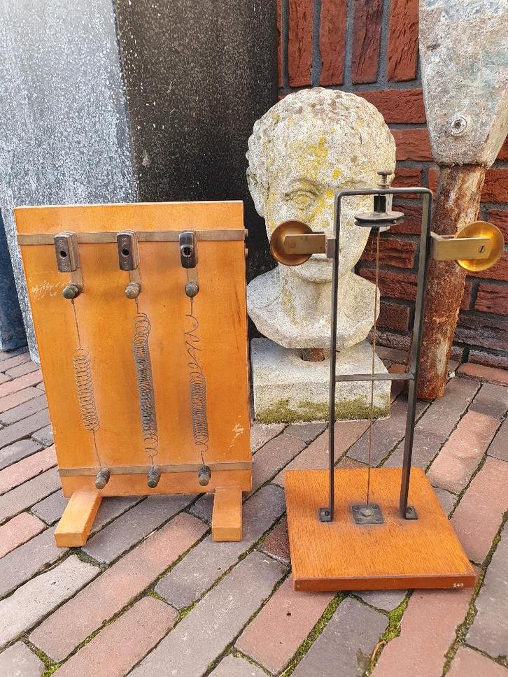 2 zeer zeldzame antieke natuurkunde instrumenten Lesmateriaa, Antiek en Kunst, Antiek | Gereedschap en Instrumenten, Ophalen of Verzenden