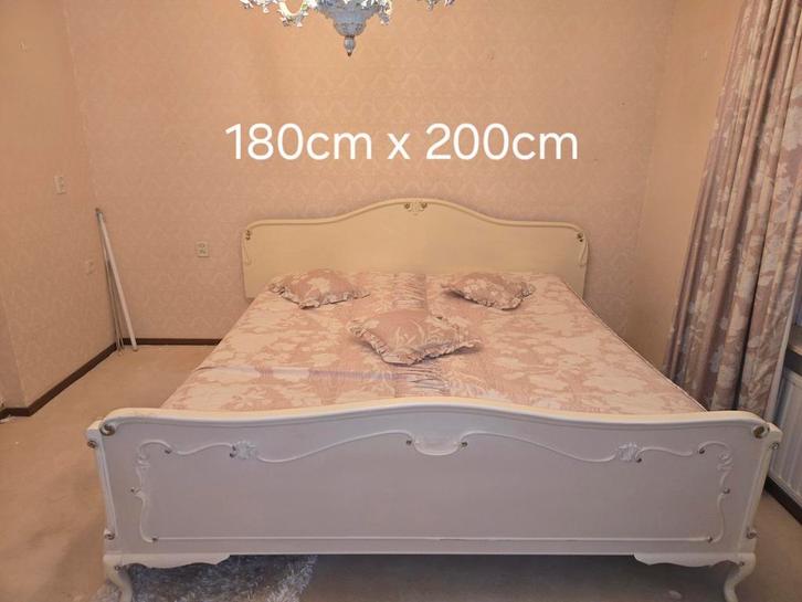 Gratis Bed met Matras en Lattenbodem - Afhalen!, Huis en Inrichting, Slaapkamer | Bedden, Gebruikt, Tweepersoons, 180 cm, 200 cm