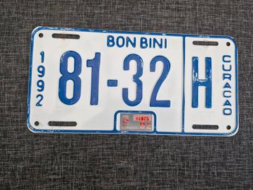 Curaçao kentekenplaat Curacao nummerbord nummerplaat License beschikbaar voor biedingen