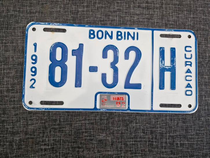 Curaçao kentekenplaat Curacao nummerbord nummerplaat License, Verzamelen, Automerken, Motoren en Formule 1, Gebruikt, Auto's, Ophalen of Verzenden