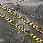 21 karaat gouden figaro ketting massief goud, Ophalen of Verzenden, Zo goed als nieuw, Goud