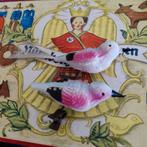 2 antieke vogeltjes, Diversen, Kerst, Ophalen of Verzenden, Gebruikt