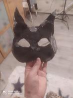 Zwarte therian masker met witte vlekken!, Hobby en Vrije tijd, Kostuums, Theaterbenodigdheden en LARP, Ophalen of Verzenden, Zo goed als nieuw