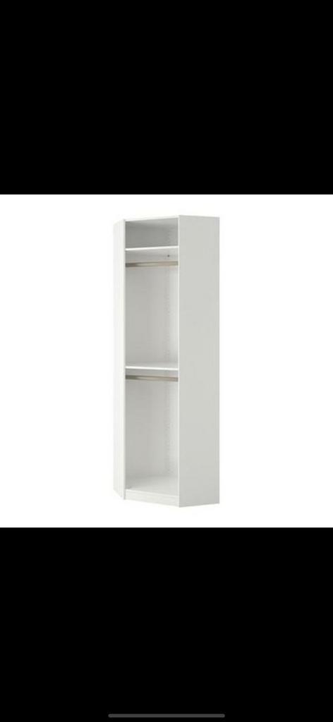 PAX Hoekkast - Wit, Huis en Inrichting, Kasten | Kledingkasten, Gebruikt, 200 cm of meer, Minder dan 50 cm, 50 tot 75 cm, Met plank(en)
