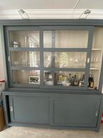 Buffetkast met schuifpanelen., Ophalen, Gebruikt, 200 cm of meer, Glas