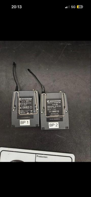 Complete Sennheiser Microfoon Set (518-816 MHz) beschikbaar voor biedingen