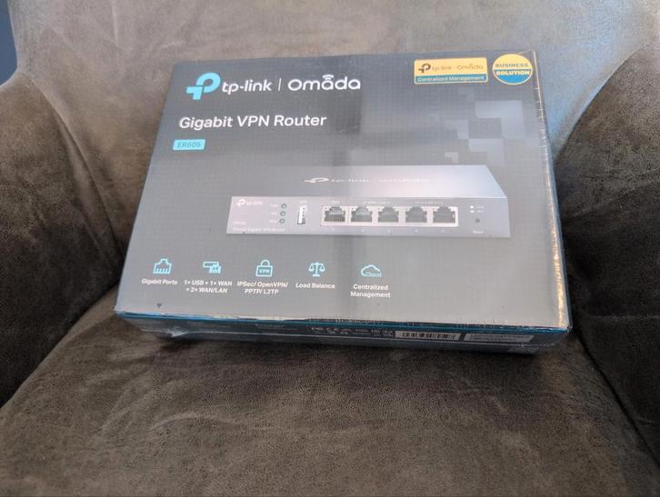 TPlink ER605 Router Omada, Computers en Software, Routers en Modems, Nieuw, Router, Ophalen of Verzenden
