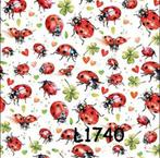 Servetten decoupage/bullet journal* lieveheersbeestjes L1740, Verzenden, Nieuw, Materiaal