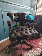 Captainchair chesterfield stoel - Klassiek en sublieme staat, Ophalen, Zo goed als nieuw, Bruin, Bureaustoel
