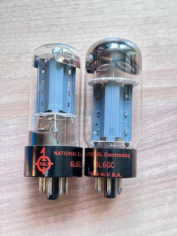 6L6 GC Buizen - National Electronics vacuum tubes beschikbaar voor biedingen