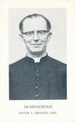 Broers F. 1907 Tilburg 1966 Tilburg priester, Verzamelen, Bidprentjes en Rouwkaarten, Ophalen of Verzenden, Bidprentje