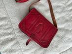 Lederen Marokkaanse tas, Sieraden, Tassen en Uiterlijk, Tassen | Damestassen, Verzenden, Zo goed als nieuw, Bruin, Handtas