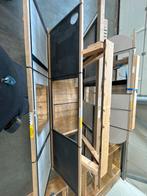 Keramisch keukenblad hoekopstelling Laureto mat, Ophalen, Zwart, Zo goed als nieuw, 200 cm of meer