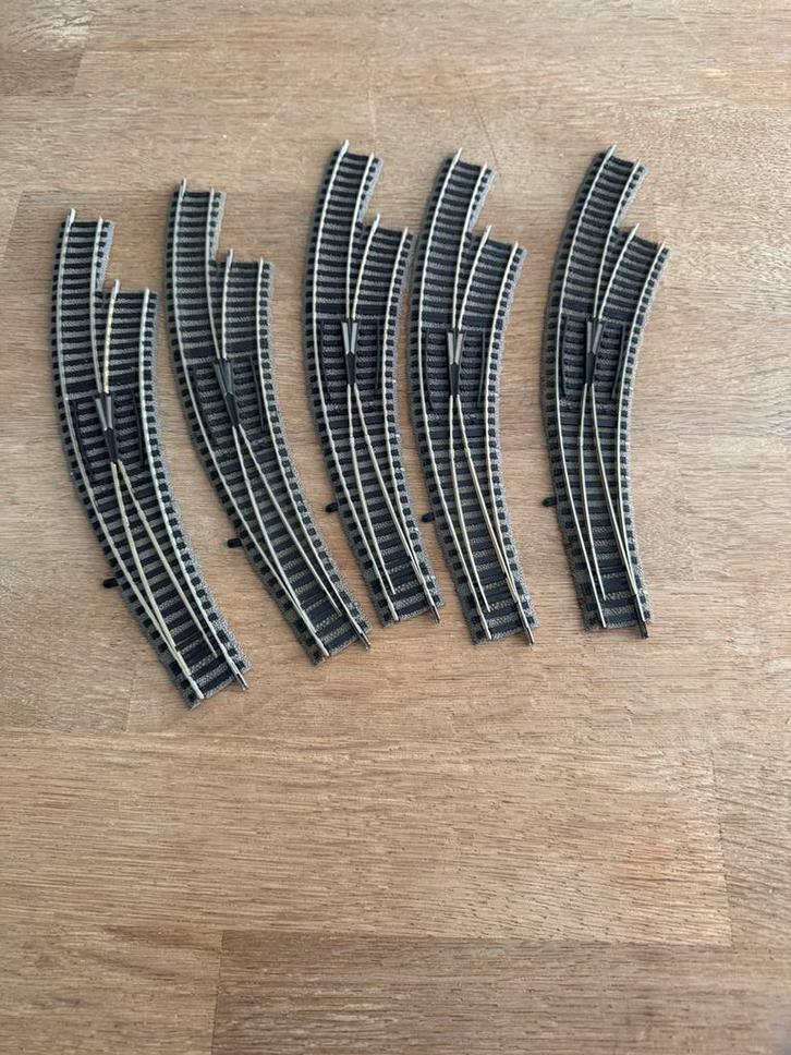 Fleischmann profirails bochtwissel rechts zgan zie tekst, Hobby en Vrije tijd, Modeltreinen | H0, Zo goed als nieuw, Rails, Gelijkstroom