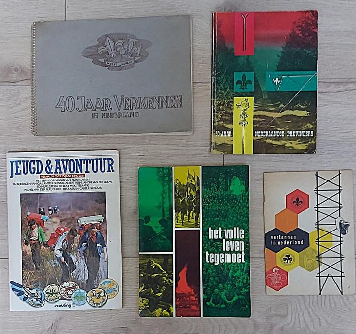 scouting Collectie Jubileumboeken 40-50-60-75 jaar, Verzamelen, Scouting, Gebruikt, Boek of Tijdschrift, Ophalen of Verzenden