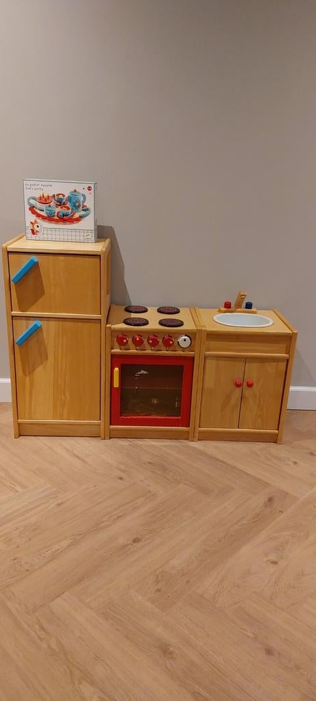 Speelkeuken met veel assesoires, Ophalen, Gebruikt, Hout, Speelkeuken