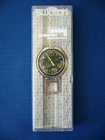 Zeldzaam Swatch zakhorloge model CD Rack design jaar 1996