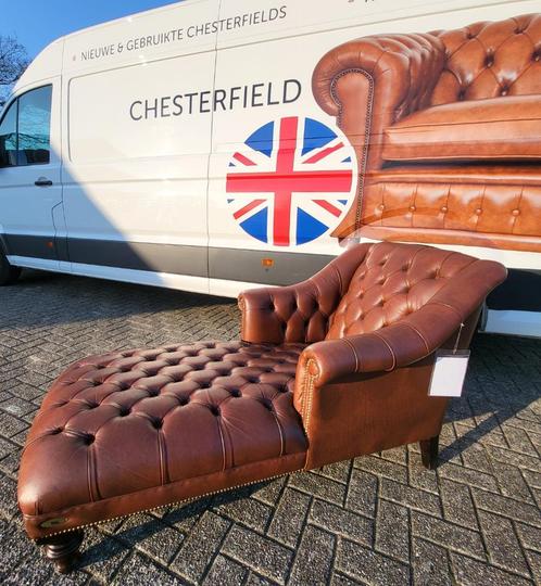 Cheaterfield Chaise lounge in warme bruine kleur. Origineel!, Huis en Inrichting, Banken | Sofa's en Chaises Longues, Eenpersoons