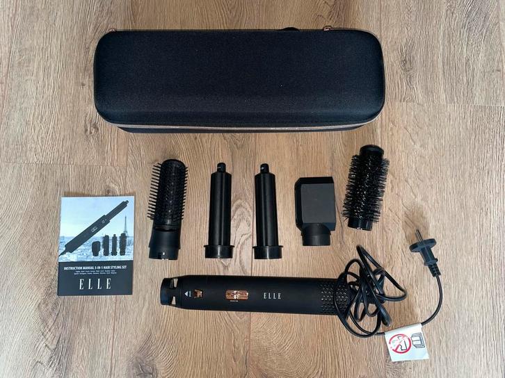 ELLE 5 in 1 airwrap hair styler fohnborstel krulborstel fohn, Sieraden, Tassen en Uiterlijk, Uiterlijk | Haarverzorging, Zo goed als nieuw