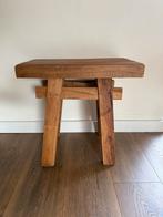 Houten Krukje/Bijzettafel - Rheden, Huis en Inrichting, Ophalen, Gebruikt, Bruin, Eén