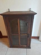 Houten vitrinekastje, Huis en Inrichting, Kasten | Vitrinekasten, Ophalen, Minder dan 50 cm, Minder dan 100 cm, 25 tot 50 cm