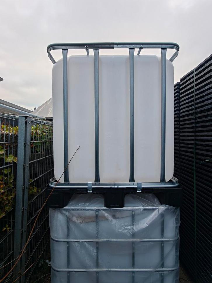Lege IBC Container - Ideaal voor hergebruik!, Tuin en Terras, Regentonnen, Gebruikt, Kunststof, 150 liter of meer, Met kraantje