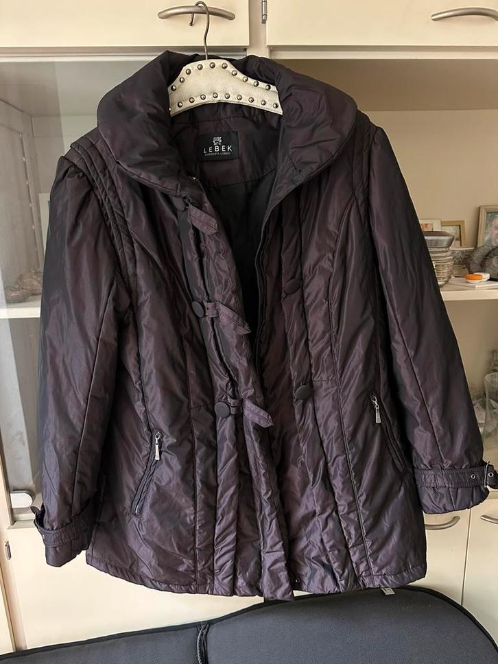 Fijne warme damesjas Barbara Lebek maat 44, Kleding | Dames, Jassen | Winter, Zo goed als nieuw, Maat 42/44 (L), Paars, Ophalen of Verzenden