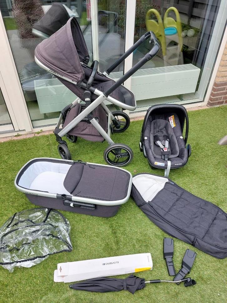 Dubatti Combi Kinderwagen + Maxi-Cosi Compleet, Kinderen en Baby's, Kinderwagens en Combinaties, Zo goed als nieuw, Combiwagen