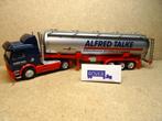 HERPA 1:87, MB + Tank-Oplegger " ALFRED TALKE ", Zie Foto`s, Hobby en Vrije tijd, Modelauto's | 1:87, Ophalen of Verzenden, Zo goed als nieuw