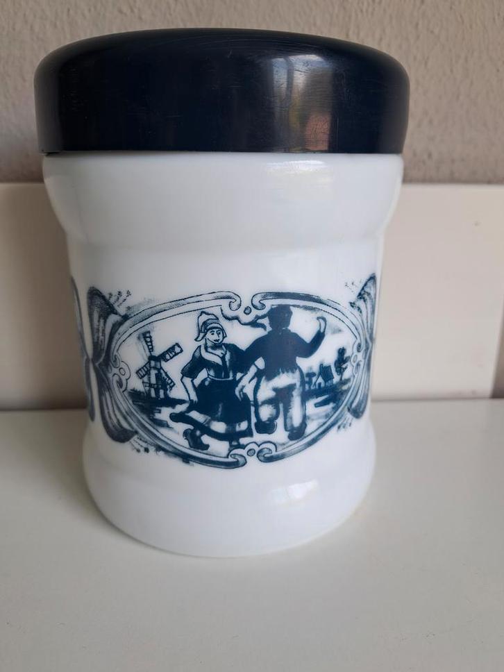 Vintage Opaline Sigarenpot, Antiek en Kunst, Antiek | Woonaccessoires, Ophalen of Verzenden