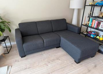Bank met Chaise Lounge en extra vulling 200cm x 160cm