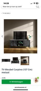 Industrieel Tv Meubel, Gebruikt, 100 tot 150 cm, Ophalen of Verzenden, Minder dan 100 cm