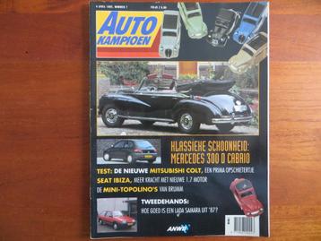 Autokampioen 7 1992 Mercedes 300 D Cabrio, Brumm Topolino beschikbaar voor biedingen