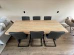 Prachtige robuuste eettafel met stoelen - Als set of los, Huis en Inrichting, Complete eetkamers, Industrieel, 4 tot 6 stoelen