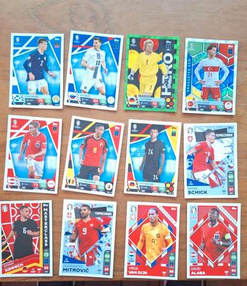 55 Topps Match Attax all-star euro 24 voetbalkaartjes  beschikbaar voor biedingen
