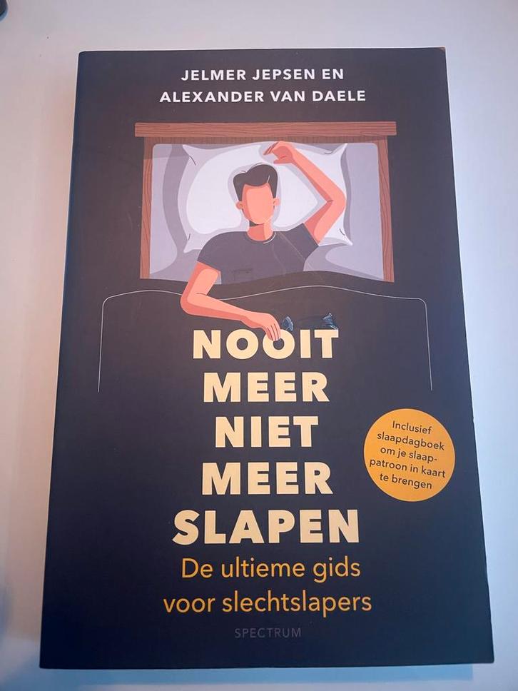 Nooit Meer Niet Slapen - Jelmer Jepsen, Boeken, Gezondheid, Dieet en Voeding, Zo goed als nieuw, Gezondheid en Conditie, Ophalen of Verzenden